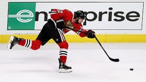 Breaking hockey sticks