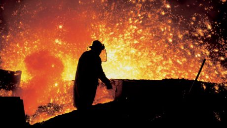 Blast furnaces of Třinec Iron and Steel Works, Czech Republic
