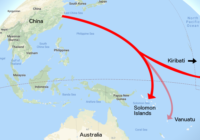 China South Pacific Influence