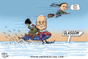 Aussie PM Scott Morrison & Greta Thunberg