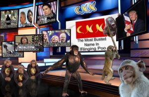 CNN monkeys most trusted name in flinging poo media bias fake news politicized liberal agenda ideological plantation spin lies.jpg