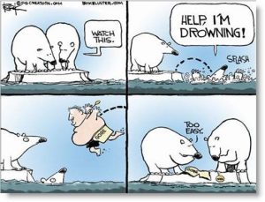 global warming Gore Rescues Drowning Polar Bear this is not to say I condone poisoning polar bears by feeding toxic food .jpg