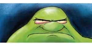 Green Blob Face Only
