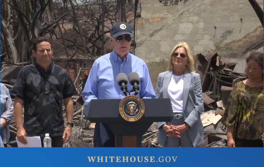 A WIN! Biden doesn't mention 'climate' once in his Maui fire speech • Watts Up With That? - Vimarsana News