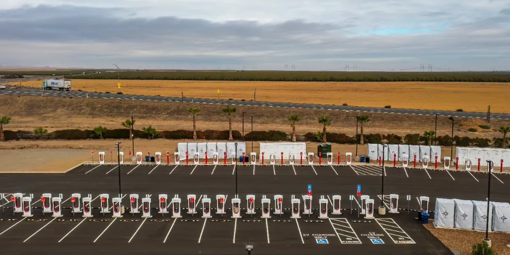 The Irony of “Green” Charging Stations The Harris Ranch Tesla