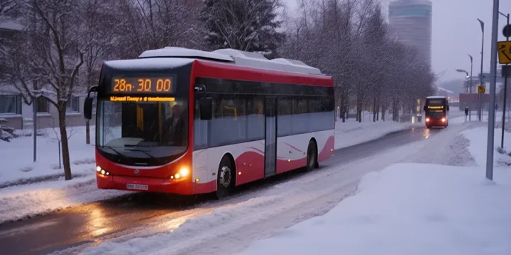 OSLO e-bus electric bus, winter