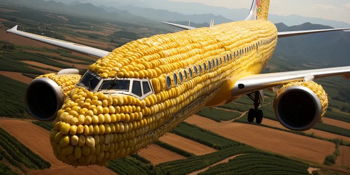 midjourney_jet_plane_with_a_corn_cob_as_fuselage