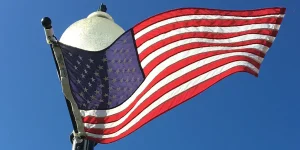 American flag - Long Beach