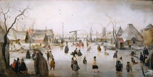 NetherlandsTheHagueMauritshuisMuseumHendrickAvercampIJsvermaakSkatersWinterSceneWikimedia-2410711145