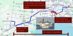 West Gate Bridge XR Protest