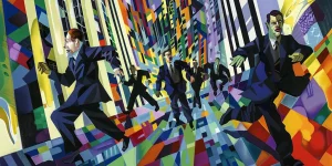 charlesrotter_investment_bankers_fleeing_an_office_building_midjourney