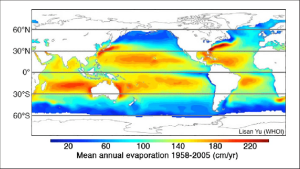 Map-of-mean-annual-sea-surface-evaporation-for-the-period-from-AD-1958-to-AD-2005-Note