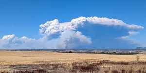 Park fire Pyrocumulus cloud