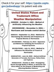 Climate-weather-PATENTS-Issued