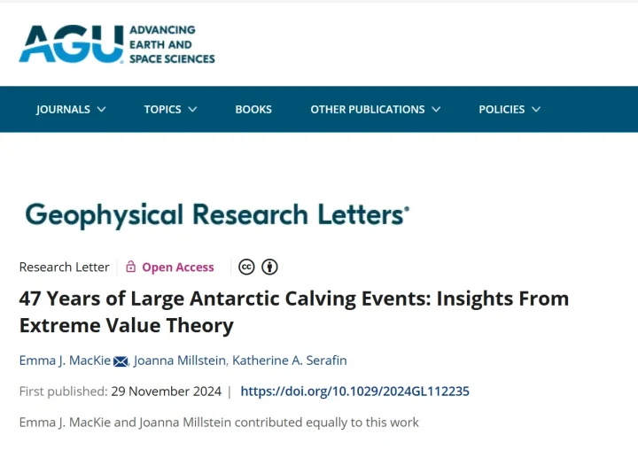 47 years of antarctic calving