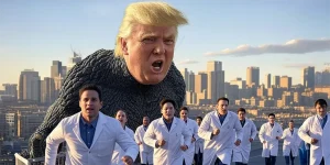 Trump chasing climate scientists, grok plus photoshop