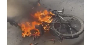 Rayners Station E-Bike EBike Fire
