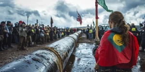 charlesrotter_greenpeace_protesting_the_dakota_access_pipeline_midjourney