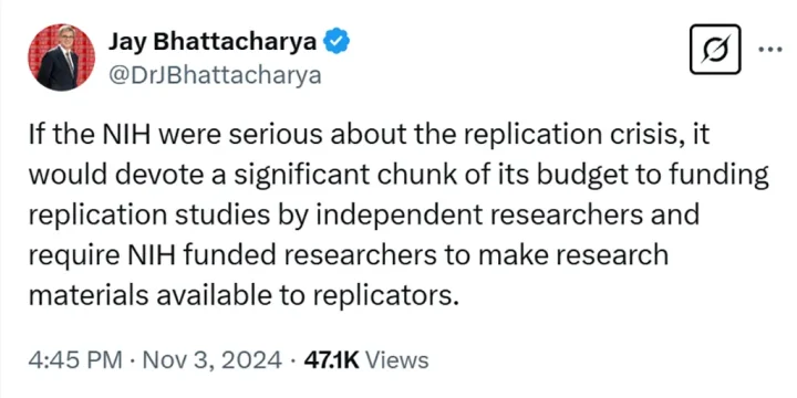 jay bhattacharya tweet