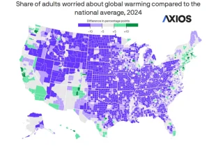 US climate anxiety map
