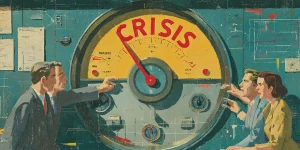 charlesrotter_A_classic_warning_dial_stuck_on_CRISIS_withmidjourney
