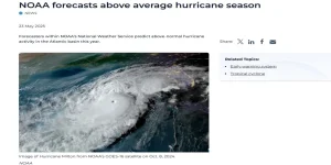 NOAA hurricane forcast