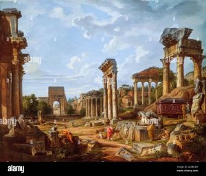 giovanni-paolo-panini-a-capriccio-of-the-romanforum-landscape-painting-1741-2EA8KWX-2185821061