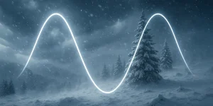 sine wave winter scene energy in the system