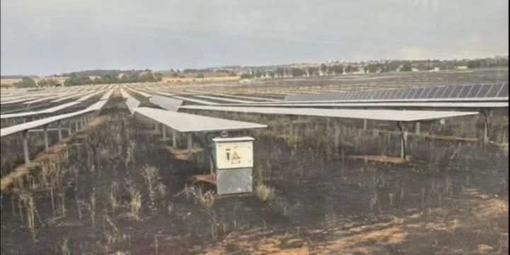 Wellington North Solar Farm Fire