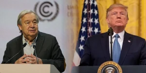 Left Gutteres Right Trump