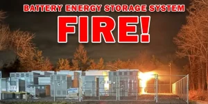 battery storage system fire