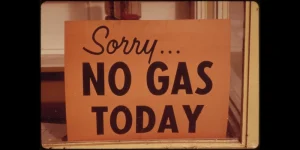 No gasoline today 70s oil crisis