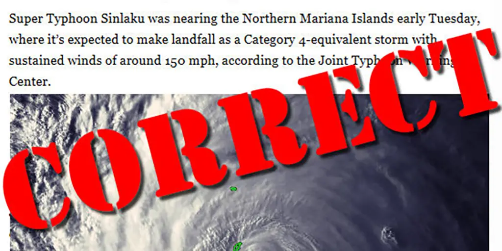 The Washington Post Gets It Right on Typhoon Sinlaku
